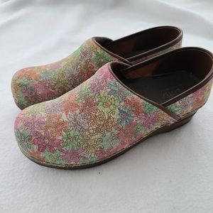 Sanita Multicolor Floral Mules